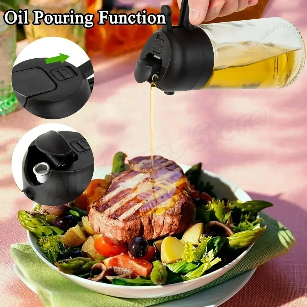 2 in 1 olive oil sprayer and oil