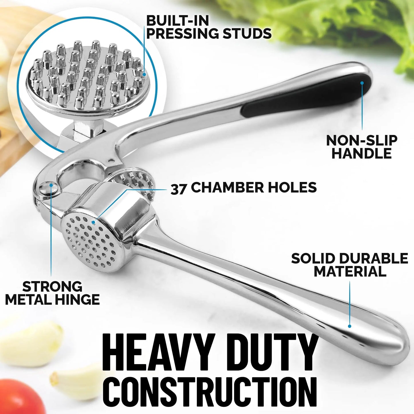 Premium Garlic Press Rocker Crusher