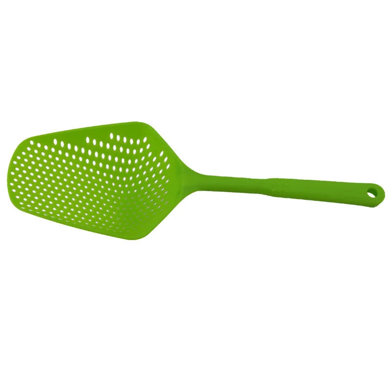 Food Drain Shovel Nylon Slotted Skimmer with Handle