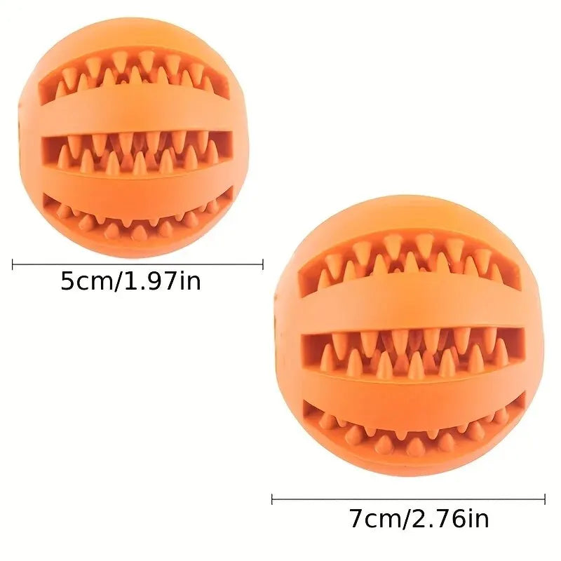 Dog Food Treat Feeder Chew Tooth Cleaning Ball