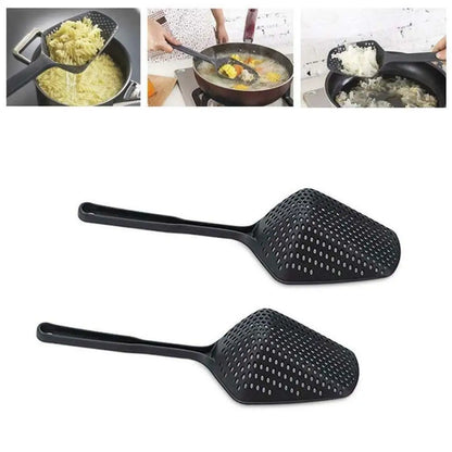 Food Drain Shovel Nylon Slotted Skimmer with Handle