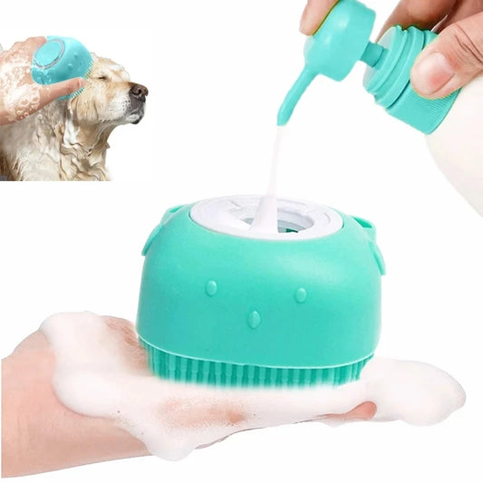 Pet Bathing Soft Silicone Massager Brush