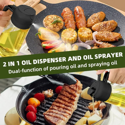 2 in 1 olive oil sprayer and oil