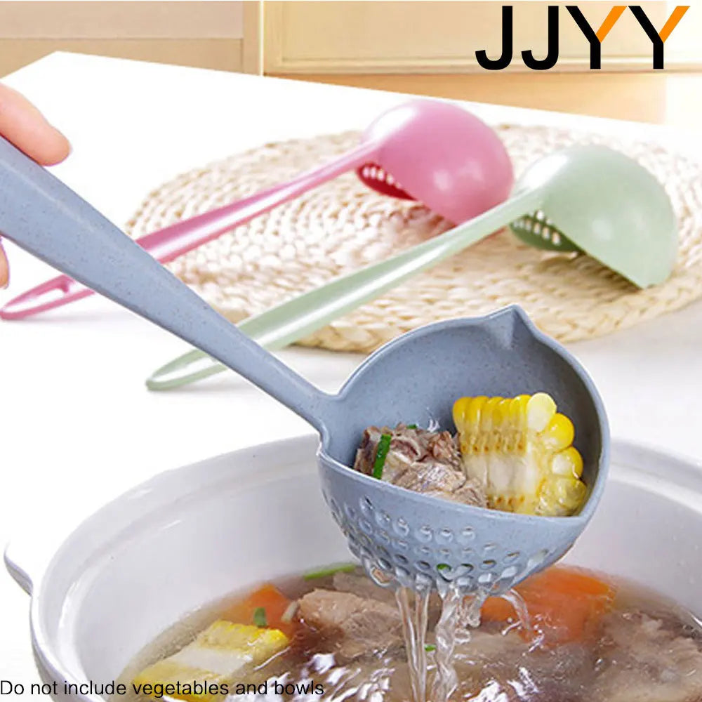 2 in 1 Kitchen Long handle Tableware Hot Pot Spoon