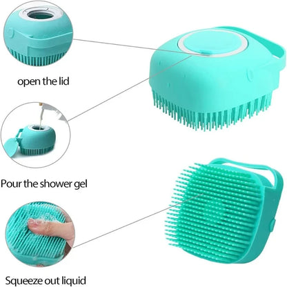 Pet Bathing Soft Silicone Massager Brush