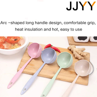 2 in 1 Kitchen Long handle Tableware Hot Pot Spoon