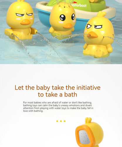 Cute Baby Duck Shower Bathtubs Toys