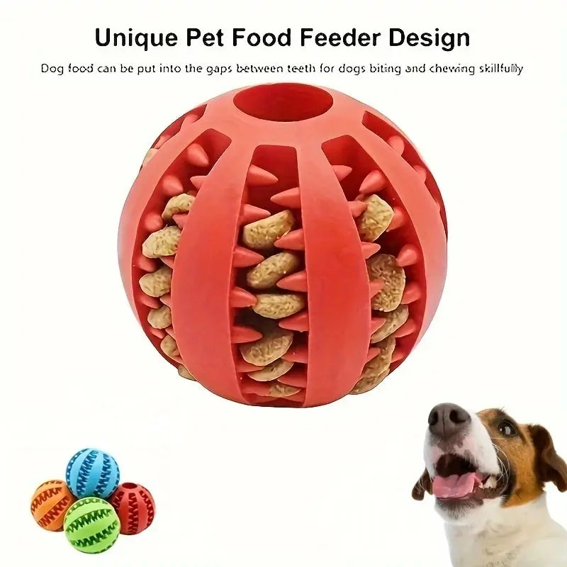 Dog Food Treat Feeder Chew Tooth Cleaning Ball