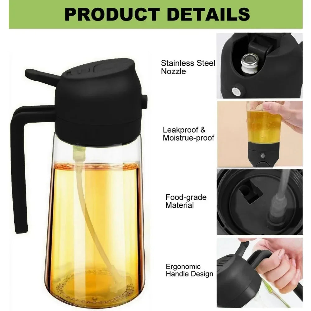 2 in 1 olive oil sprayer and oil