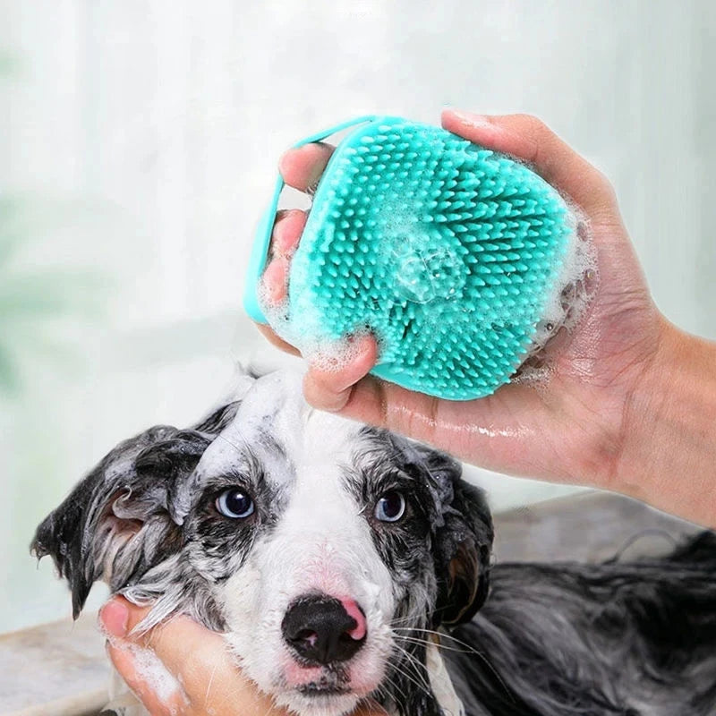 Pet Bathing Soft Silicone Massager Brush