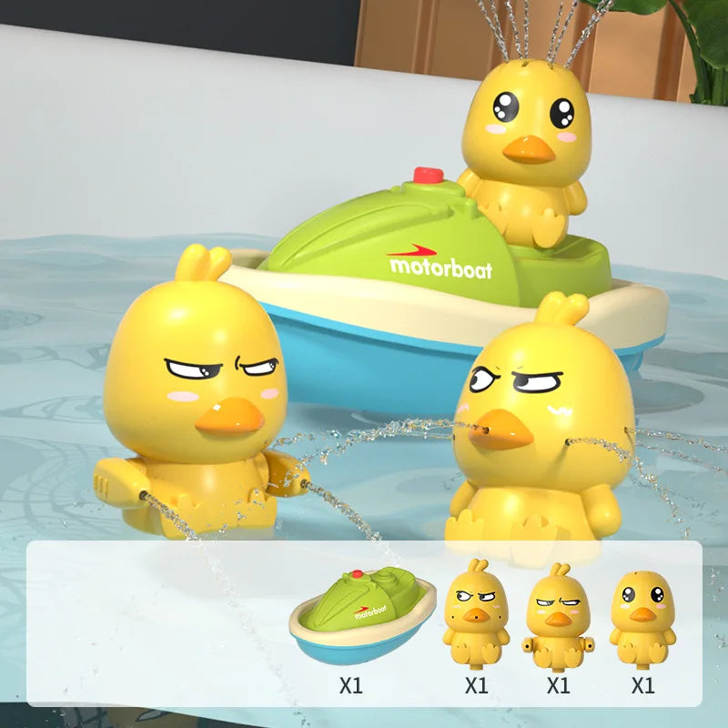 Cute Baby Duck Shower Bathtubs Toys