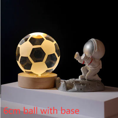 3D Crystal Solar System Night Light